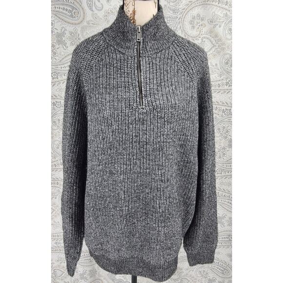 Alesbury Stitch Fix men's 1/4 zip up sweater size Large cabinecore office Cozy - Picture 2 of 10